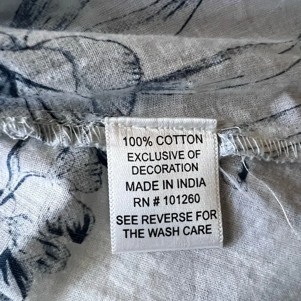 Anthropologie True Destinations Boho Floral Beach Cover Up Tassels Sz XS - Picture 8 of 10